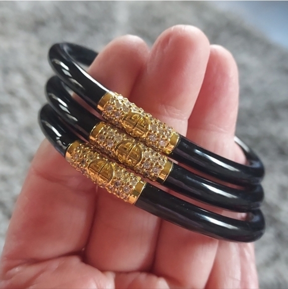 Budha Girl Jewelry Budha Girl All Weather Black Bracelet Set Poshmark